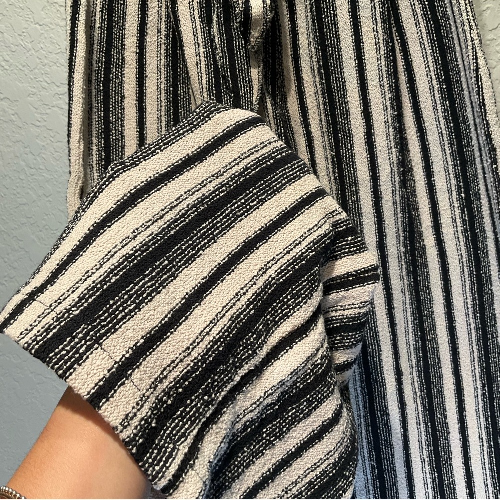 ZARA Crop Jogging Trousers Marine Stripes‎ - Picture 4 of 6